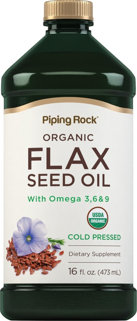 Klinšu lakricas eļļa - 16 Fl Oz - ar Omega 3 6 9 -- Organisks aukstā presēta šķidruma papildinājums - Veģetārietis, ne-GMO, bezglutēna formula
