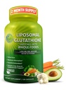 Liposomālais glutations 500mg - aktīvā forma L Glutations (Reduced) maksimālai absorbcijai - izgatavots ar organisko visu pārtiku - galvenais antioksidants un detoksifikators - Imūnās un sirds un asinsvadu sistēmas atbalsts - 120 skaitļi