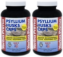 Yerba Prima Psyllium Husk Caps - 180 kapsulas (2. iepakojums) - Viegli norīt Fiber papildinājums - Kolu tīrīšana - Gut veselība - bez GMO lipekļa