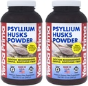 Yerba Prima Psyllium Husk Powder 12 oz (iepakojums no 2) - Dabīgs Fiber papildinājums