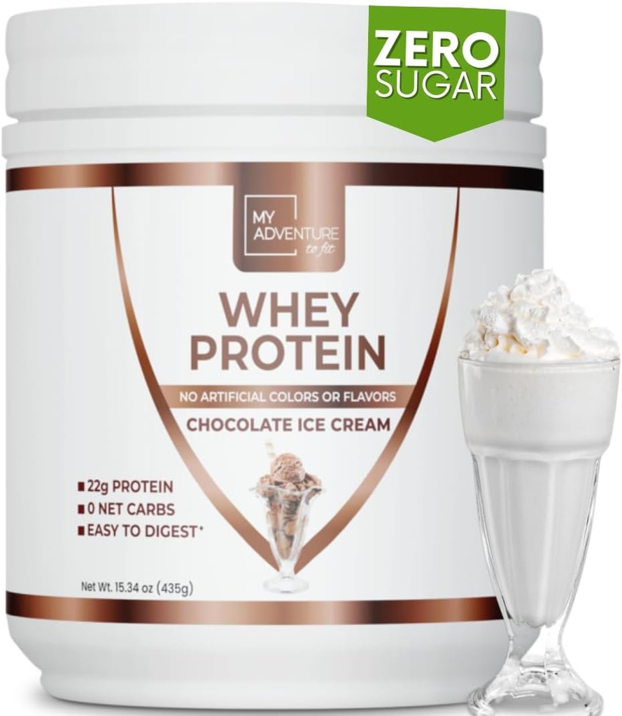 Mans piedzīvojums, lai Fit sūkalu izolāts Olbaltumvielu pulveris - zems ogļhidrātu Pulveris sievietēm - saldināts ar Stevia Whey Izolāts Olbaltumvielu muskuļu augšanu - olbaltumvielu pulveris (šokolādes saldējums, 15 Kalpo)