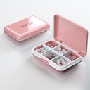 Daily Pill organizētājs, Pill kaste Purse - Dtouayz Travel Pill kaste, Vitamīnu piedevas un zāles Dispenser Ūdensdrošs 6 iecirknis Medicīna turētājs, Weekly Large Pill Konteiners