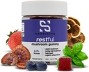 Sensitiva Restful Mushroom Gummies P.M. Formula - Reishi & Turkey Astes sēņu papildinājums Gummies, Mushroomies for Miega, Relaxation & Stress Relief (Mixed Berry P.M. Formula)