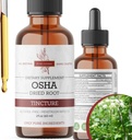 Organic OSHA Root Tincture – Natural Respiratory Support – no alkohola brīva šķidruma ekstrakts – Vegan, Non-GMO, ražots ASV – 2 Fl Oz