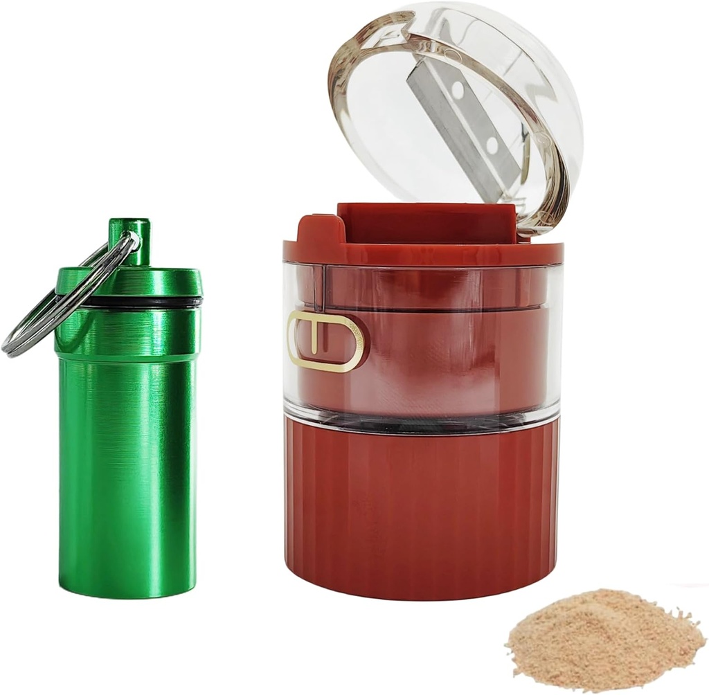 Premium Pill Crusher Cutter un grinder par smalku pulveri Perfect zālēm Mājdzīvniekiem Viegli lietot Smasher ar noņemamu kausu Ideāli piemērots Pastillas Medicinas Efektīva moledor ikdienas medicīnas pārvaldībai
