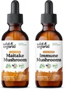 Savvaļas un organiskās maitake Sēņu Tincture 2 fl oz & Imūnās sēnes Tincture 2 fl oz
