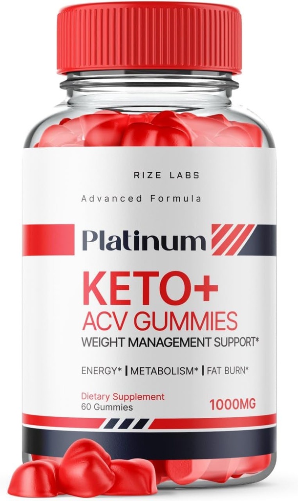 rize laboratorijas Platinum Keto AVC Gumijas uzlabotas svara zudums, Papildinājums maksimālā stipruma Gomitas (60 Gumijas)