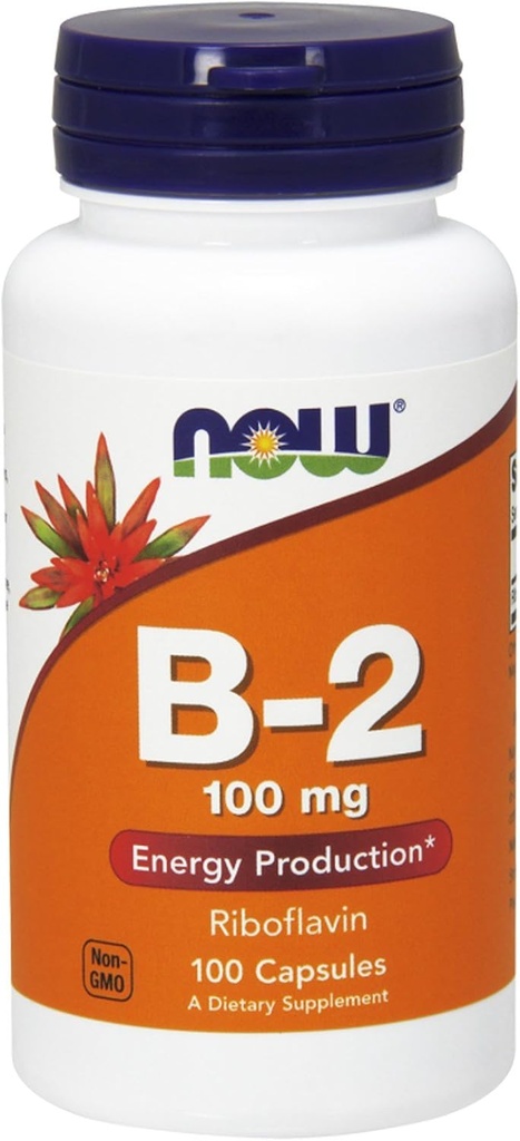 B-2 vitamīns (riboflavīns) 100 mg, 100 kapsulas (3. iepakojums)