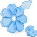7-in-1 Travel Pill Organizatoru komplekts ietver 7 mazas Pill kastes sastāvdaļas, kuras var apvienot apļveida lielu Pill kasti, katru mazu Pill kasti var izmantot atsevišķi (1Iepakojums Blue)
