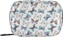 Naanle Blue Butterfly 7 Day Pill Case Travel Organizators ar zipper Bag - Pārnēsājams Weekly Case - Kompakts izmērs Vitamīnu piedevas turētājs