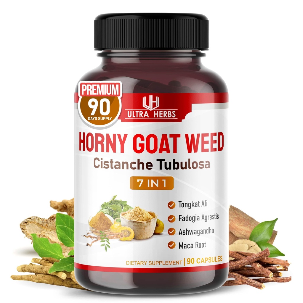 Ultra Horny Kaza Nezāļu Tongkat Ali Maca Root Tribulus - Palielināt Enerģija, Stamina & Veiktspēja ar Fadogia Ashwagandha Ginseng L-Arginine (90 grāfs (1. iepakojums))