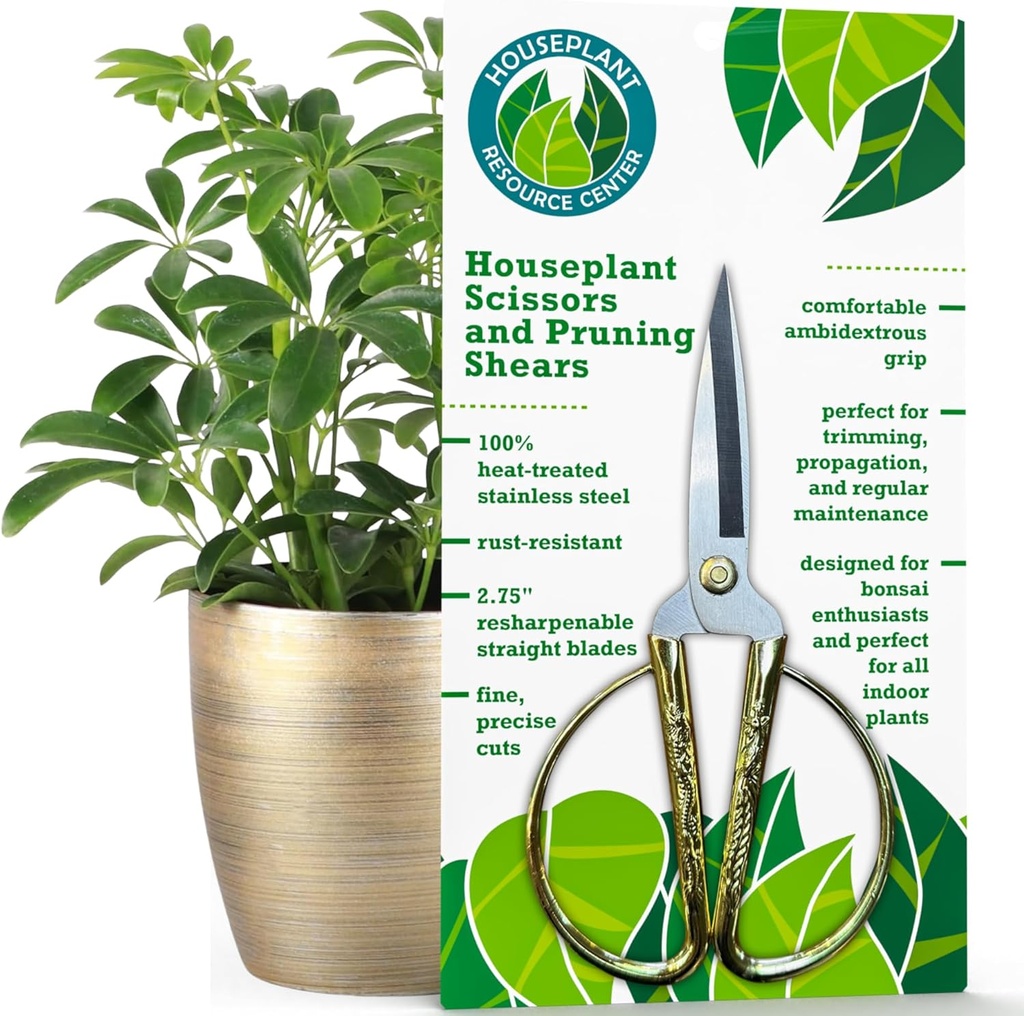 Premium Houseplant Šķēres - 100% Nerūsējošais tērauds, Ultraprecizitāte Dārza grieznes propagandēšanai un apgriešanai - Rust-Resistant, Viegla, tīra apgriešanas šķēres - Iekštelpās un ārā - Ērts un nevainojams