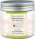 Greenwood Essential Pure Linus sēklu pulveris (Linum usitatissimum) Organic Certified 100gm (3.5 oz)