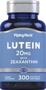 Piping Rock Lutein un Zeaxanthin Papildinājums 20 mg 