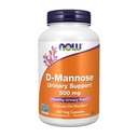 NOW pārtikas piedevas, D-mannoze 500 mg, Ne-ĢMO projekts apstiprināts, Veselīgs urīna trakts*, 240 Veg kapsulas
