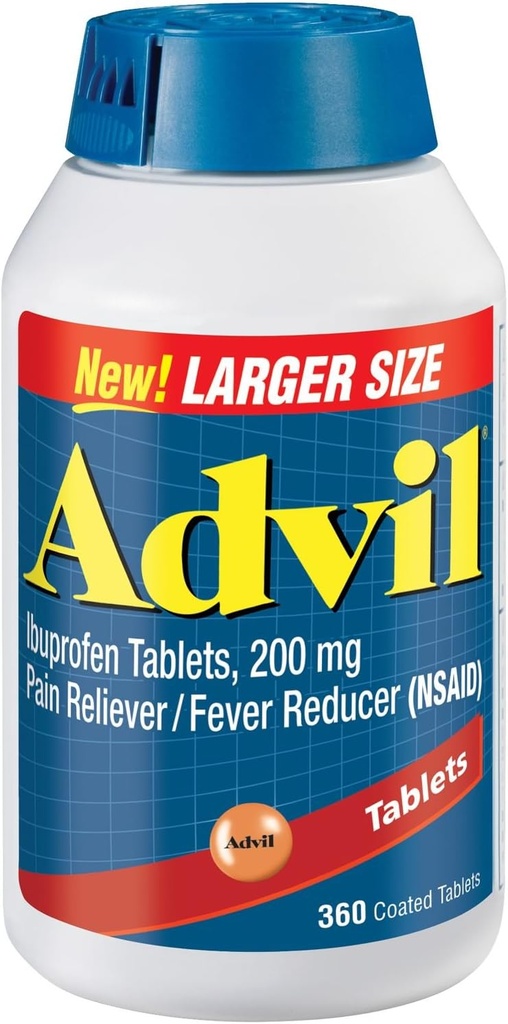 Advil-Ibuprofen apvalkotās tabletes, 200 mg 360 apvalkotās tabletes