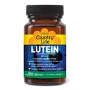 Country Life Lutein 20 mg papildinājums - Certified Gluten-Free - Acu veselības atbalsts ar luteīnu un Zeaksantīnu - samazina acu celmu no ekrāniem - No rauga, kukurūzas, kviešu, piena - 60 Softgels