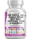 Tīrs Nutraceuticals Piedra Bišu saknes Artichoke Astragalus Dandelion Sakne - Aknu tīrīšana Detox un remonts Papildinājums Plus TUDCA Holīns un ingvers - 1Pack