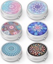 Pill Box 3 iecirknis mazpiltuve, Portable kabate vai Purse Pill organizētājs Pill konteineru turētājs turēt vitamīnus, zāles, zivju eļļa un papildinājumi(6PCS)