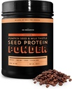 Saules līcis Organics Ķirbju un piena dadzis Vegan Olbaltumvielu pulveris - 1lb Canister - Kafijas augu bāzes Olbaltumvielu pulveris Shake Mix - 13g Olbaltumvielu Blend - sojas, piena, cukura un lipekļa bez