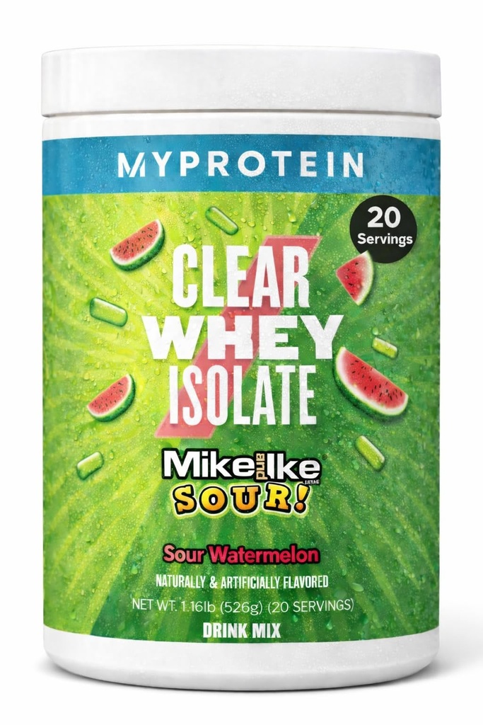 Myprotein Clear Shey Isolate Protein Pulveris, 20 Kalpojumi (1.1lbs) Augļains Mike un IKE Skābs arbūzs Drink Mix, 20g Olbaltumvielas uz vienu Kalpo, Dienas Dzēriens Superior Veiktspēja