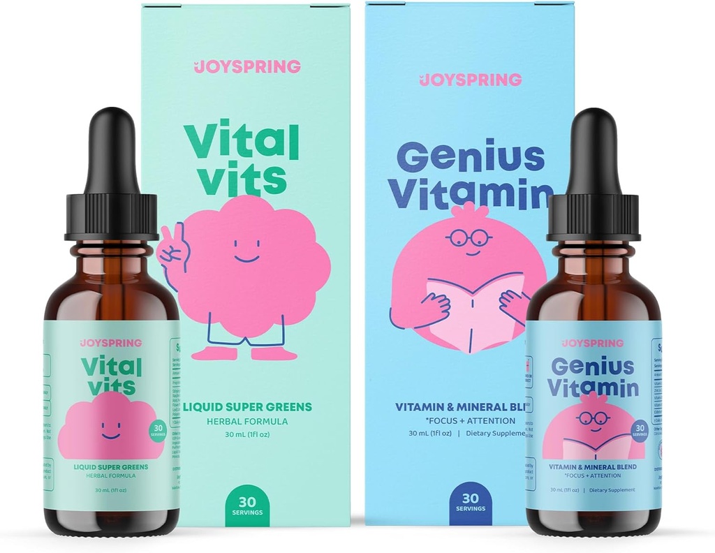JoySpring Daily Multivitamīni ar dadzis Saknes un plūškoka pakausis Kids Vitamīni dabiski Avoti, Non-GMO, Non-Alcoholic Liquid Formula, Immunity Veselības atbalsts