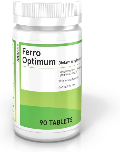 FitForMe Bariatriskie multivitamīni Dzelzs papildinājums pēc kuņģa piedurknes - viena diena Ferro Optimum tabletes - 90 dienas piegāde dzelzs dzelzs (dzelzs pastiprinātājs optimālai košļājamā)