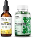 Savvaļas un organiskās makaronu saknes Tinktūra 2 fl oz & Chlorophyll Gummies