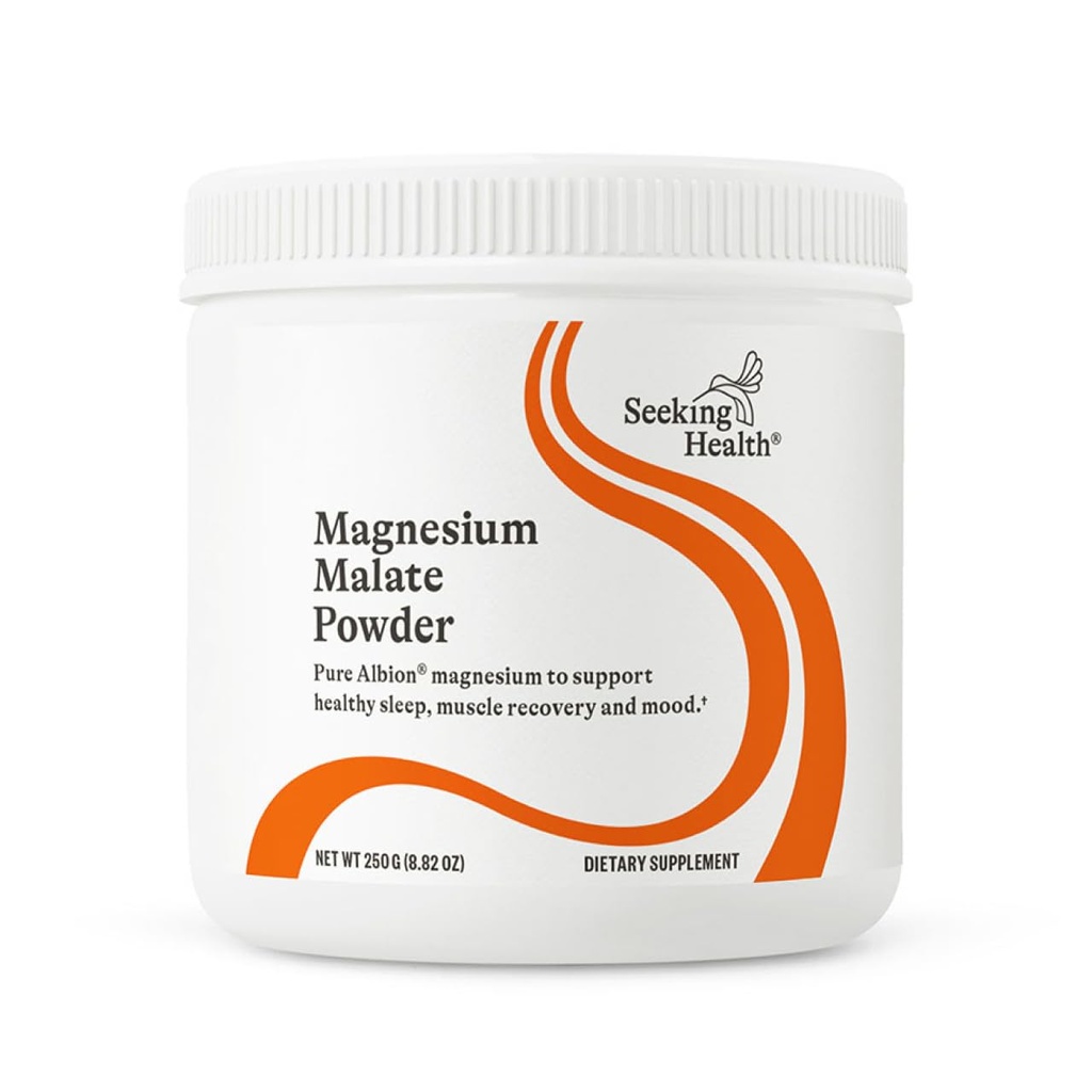 Meklējot veselību Magnija malāta pulveris - Minerālu Papildinājums Atbalsta Kaulu veselība & Muskuļu veselība - Formula ar Dimagnium Malate to Support Absorbcija - 500 mg, 100 Servings