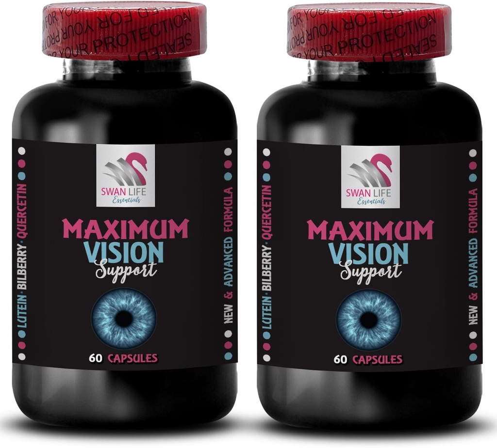 Rafinēta redze - EYE VISION SUPPLEMENT - Vizuāls paaugstinājums, Skaidrs skats, Focus ass, Skaidrāks attēls, Gaišāks skats, Skaidrs skats, Redzes pastiprinātājs, Acu atbalsts, Focus priekšrocība 2 Pudele 120 Kapsulas