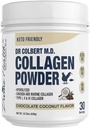 Dr. Colbert, MD Hidrolizēts kolagēna pulveris - Šokolāde Kokosriekstu Flavor - by Divine Health - tips I, II, III kolagēns - Atbalsts Veselīgi mati, āda, naglas un locītavas -- Keto zona 630g -- 30 Kalpo