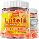 Bezcukura luteīns Zeaksantīns Papildinājumi Gumijas (25mg) Vitamīni A, C, E, Melleņu, astaksantīna - kokosriekstu eļļa labākai absorbcijai - Pieaugušajiem un pusaudžiem Redzes veselība, Acu celmi, Sausās acis - Vegan, 60Cts