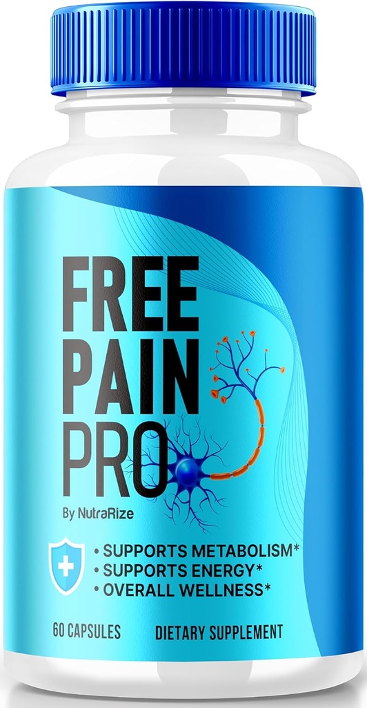 NutraRize Free Pain Pro kapsulas, oficiālā Keto formula Fit un veselīgs ķermenis, visi dabas papildinājums, lai atbalstītu vispārējo labsajūtu, Premium FreePainPro tabletes pārskats (60 kapsulas)