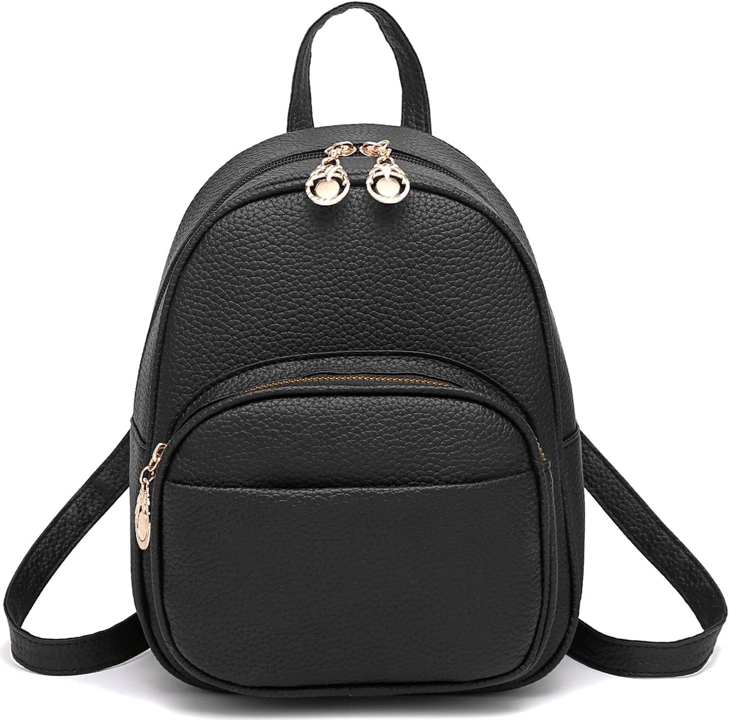 Barsine Mini Mugursoma sievietēm Meitenes Ādas Mugursomas Gadījuma mazo Daypack Plecu soma ar kabatām