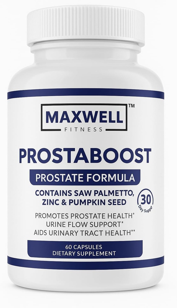 Prostapure vīriešiem Boost Men's Prostate Support with Saw Palmetto, Cinc, Selenium & 19 Herbs - Urīna plūsmas un urīnpūšļa kontroles formula, 60 Veggie Caps