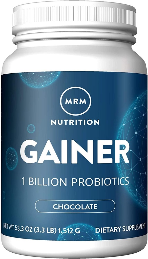 MRM Nutrition Gainer Protein with probiotics + Postbiotics ; Chocolate flavored 