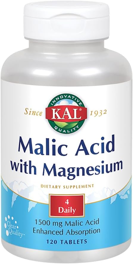 Kal Malic acid ar magnija tabletēm, 120 Skaits