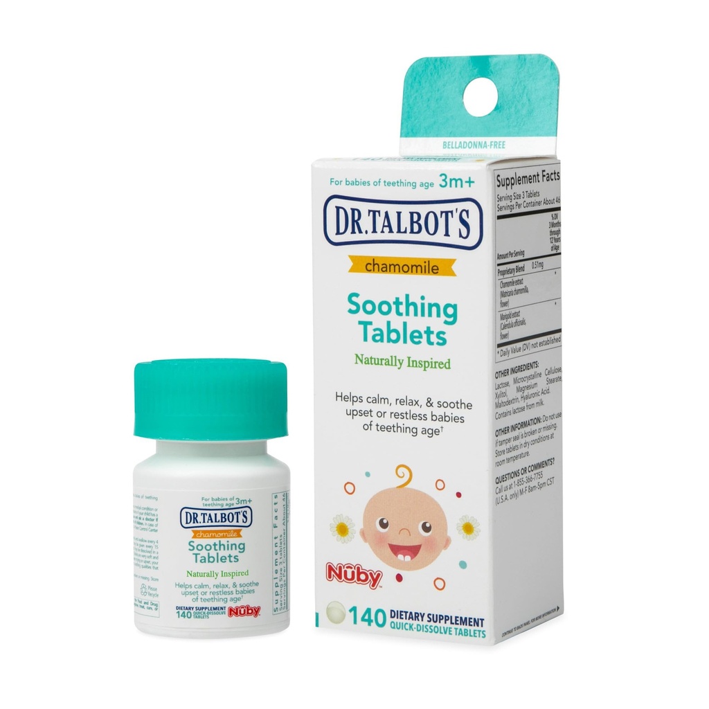Dr. Talbota kumelītes nomierinošās tabletes, Quick Dissolve, 140 skaitļa