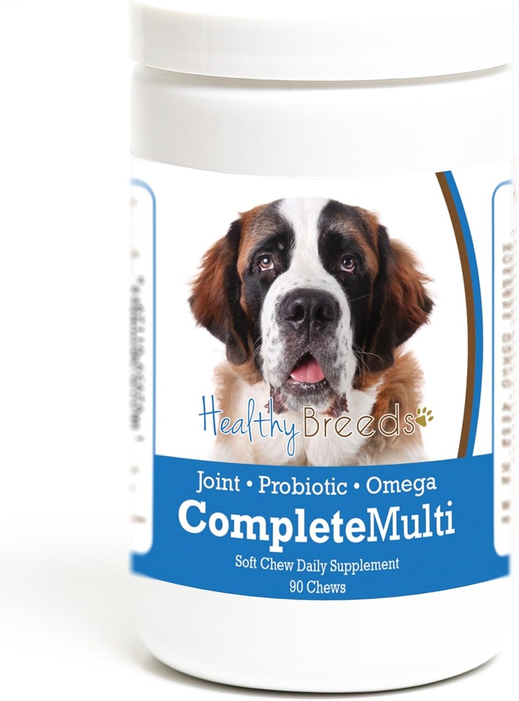 Veselīgas šķirnes Saint Bernard Visi vienā Multivitamīnu Soft Chew 90 Skaits