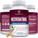 TRUTHENTICS Resveratrol papildinājums 1200mg - Japānas mezglotas kapsulas - augstas potences Trans Resveratrol Uztura bagātinātāji veselīgai novecošanai, vibranta āda un imūnā veselība - 60 Vegan kapsulas