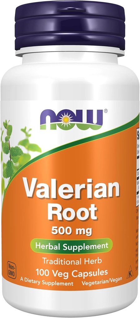 Baldriāna sakne (Valeriana officinalis) 500 mg, augu valsts piedevas, 100 Veg kapsulas