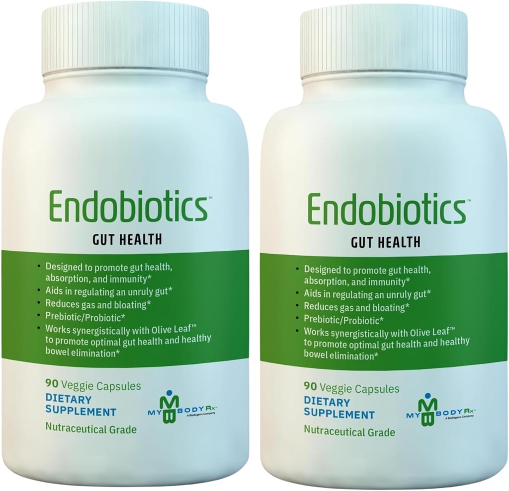 Endobiotikas Gut atbalsta papildinājums - Rich Blend of Eight Beneficial Baktērijas optimālai gremošanas veselība-90 kapsulas 2pk