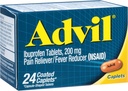 Ibuprofēna apvalkotas Caplets Sāpes Reliver un drudzis Reducer 200 Milligram 24Ct