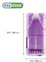 Ezy devas Pill Cutter un sadalītājs ar Dispenser, izcirtņi tabletes, vitamīni, tabletes, nerūsošā tērauda asmens, ceļojumu sized, krāsas Varary (2. iepakojums)