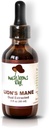 Lauvas Mane – Lauvas Mane sēņu papildinājums atmiņai, Focus & Clarity – Dual Extract for Best Benefits – Smadzeņu veselība, Gut veselība, Imūnās Boost – Non-GMO, Gluten Free, Vegan – 2 Fl Oz