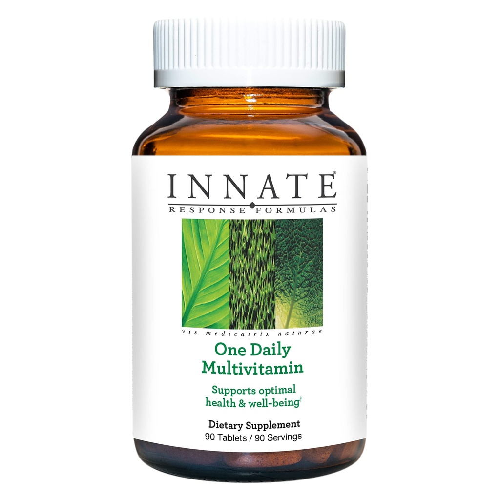 INNATE Reakcijas formulas Vienas dienas - bez augu izcelsmes multivitamīniem - Ietver B Vitamīni - Veģetārs, ne-GMO, un Košera - Izgatavots bez 9 pārtikas alergēniem - 90 tabletes (90 Servējumi)