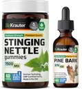 BIO KRAUTER Stinging Nettle 60 Gummie & Pine Bark Tincture 2 Fl. Oz.