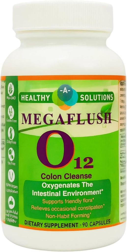 Mega Flush 07 - Dabisks papildinājums veselīgai kolonai - Kolonnas tīrīšana - 90 Veggie Caps